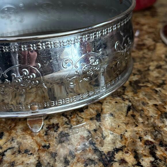 Red Round Ceramic Casserole Baking Dish w/Lid In Stainless Steel w/Handles USA - Picture 13 of 16